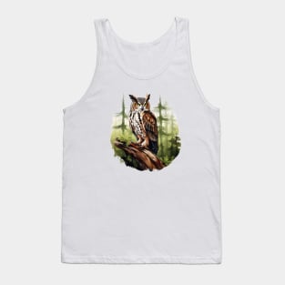 Great Horned Owl Tank Top